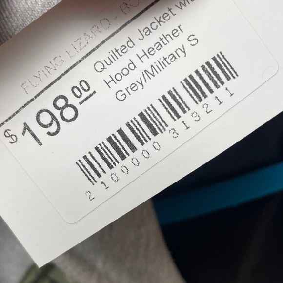 Michael Lauren Quilted Green and Gray Jacket - Picture 5 of 8